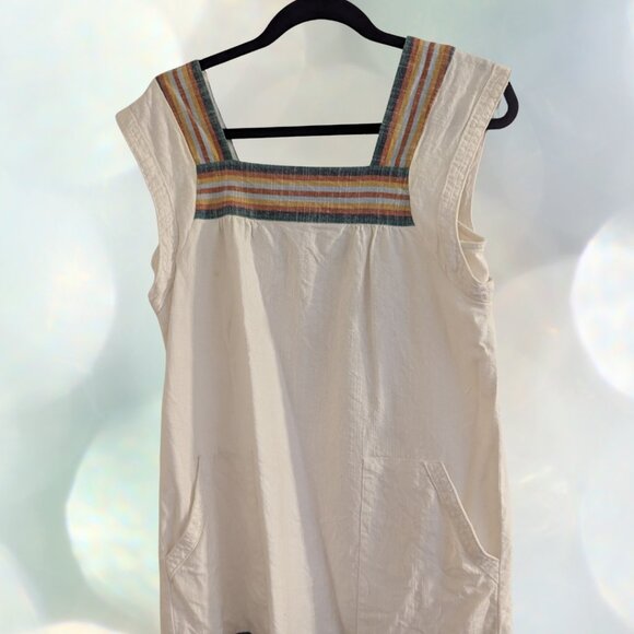100% Cotton Faherty White Dress - Picture 1 of 3